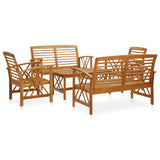 5 Piece Garden Lounge Set Solid Acacia Wood 3057985