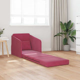 Sofa Bed Wine Red 65 x 80 x 83 cm Velvet 4106651