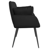 2 Seater Sofa with Metal Legs 2-Seater Black Faux Leather 42051014
