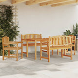 5 Piece Garden Dining Set Solid Wood Teak 3157939