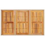 Garden Table Beige 150x90x75 cm Poly Rattan Acacia Wood 368127