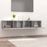 TV Cabinets 2 pcs Grey Sonoma 80x30x30 cm Engineered Wood 820464