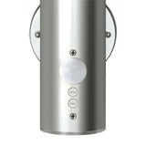 Outdoor Wall Lamps 2 pcs with Motion Detector Stainless Steel 160164