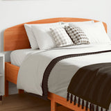 Headboard Wax Brown 135 cm Solid Wood Pine 842509