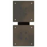 Coffee Table Legs X-Shaped 2 pcs Natural Steel 40x cm Steel 4012935