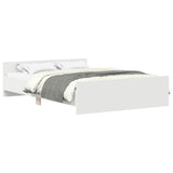 Bed Frame without Mattress White 135x190 cm Double 3203789