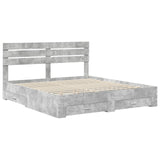 Bed Frame with Drawer with Headboard Manual Engineered Wood 3411611
