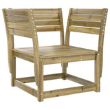 Garden Chair Natural Wood Vacuum Pressure Impregnated Pinewood 844678