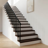 Stair Treads 8 pcs 110 x 25 x 2 cm Dark Brown Solid Beech Wood 3446308