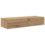 Wall Shelf with Drawers Artisian Oak 100x36x19 cm Engineered Wood 859994