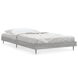 Bed Frame without Mattress Grey Sonoma 90x190 cm Single Engineered Wood 832307