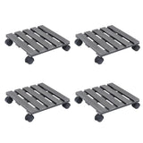 Plant Trolleys 4 pcs Grey 30x30x7,5 cm WPC 3143926