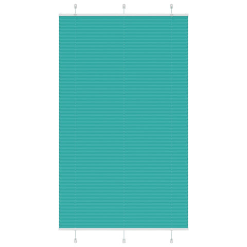 ZNTS Pleated Blind Petrol Green 120x200 cm Fabric Width 119.4 cm Polyester 4015419