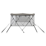 3-bow Bimini Top with Mesh Sidewalls 183xx137 cm 94846