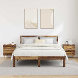 Bedside Cabinet with Drawer 2 pcs Old Wood 40 x 35 x 47.5 cm 881996