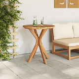 Side Table Brown 70 x 70 x 75 cm Solid Teak Wood 42006359