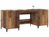 Desk with Storage Old Wood 140 x 50 x 75 cm Engineered Wood 8004202