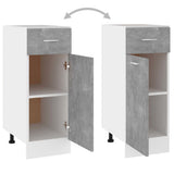 Drawer Bottom Cabinet Lyon Concrete Grey 30x46x81.5 cm Engineered Wood 801208
