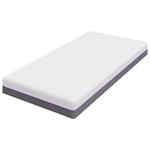 Mattress White and Grey 100 x 200 cm Memory Foam 4106327