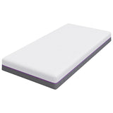 Mattress White and Grey 90 x 200 cm Memory Foam 4106326