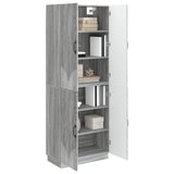 Cabinet Set 2 pcs Grey Sonoma Engineered Wood 3416787