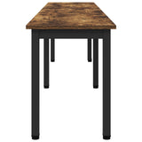 Bench Smoke Oak 200 x 35 x 45 cm Engineered Wood 892610