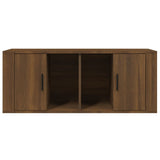 TV Cabinet Brown Oak 100x35x40 cm Engineered Wood 816807