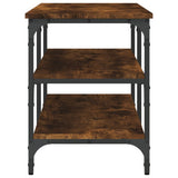 Shoe Bench Smoked Oak 100x38.5x49 cm Engineered Wood 839045