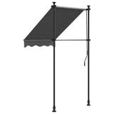 Retractable Awning Anthracite 100x150 cm Fabric and Steel 368736