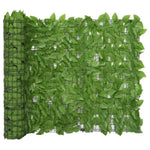 ZNTS Balcony Screen with Green Leaves 500x100 cm 315501