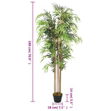 Artificial Bamboo Tree 1605 Leaves 180 cm Green 358987