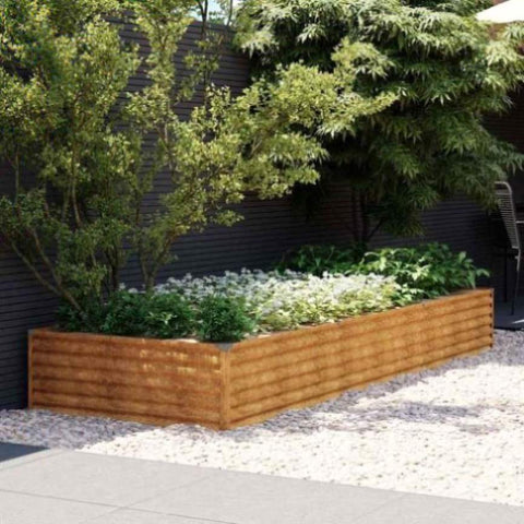 Garden Raised Bed 291x100x36 cm Corten Steel 151995