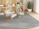 Indoor Rug GALATI Grey 120 x 120 cm Polyester 42022824