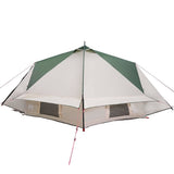 Teepee Tent 6-Person Green and White 431 x 366 x 185 cm 42004071