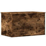 Storage Box Smoked Oak 60x35x35 cm Engineered Wood 840678