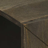 Sink Cabinet Black 62x33x58 cm Solid Wood Mango 4017703
