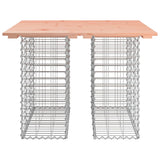 Garden Table Gabion Design 100x102x72 cm Solid Wood Douglas 834369