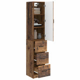 Cabinet Set 2 pcs Old Wood 33 x 34.5 x 87 cm Engineered Wood 3416977