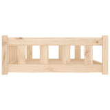Dog Bed 105.5x75.5x28 cm Solid Wood Pine 833257
