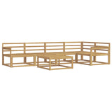 Outdoor Sofa Set 6 pcs White 79 x 79 x 37 cm Solid Acacia Wood 3386468