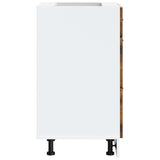 Kitchen Base Cabinet "Porto" Smoked Oak Engineered Wood 854264