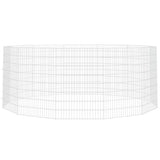 Free Range Animal Enclosure 12-Panel 54x80 cm Galvanised Iron 171580
