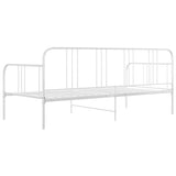 Sofa Bed Frame without Mattress White Metal 90x200 cm 324750