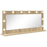 Vanity Mirror Rectangular Sonoma Oak 100 x 45 x 18 cm 868327