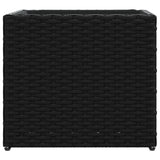 ZNTS Garden Planters 2 pcs Black 36x30x32 cm Poly Rattan 3210531