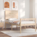 Senior Bed without Mattress 100x200 cm Solid Wood 3195471