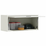 Wall Cabinet for Garage with Gas-lift Door White 883277