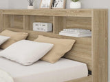 Storage Headboard Sonoma Oak Engineered Wood 3335487