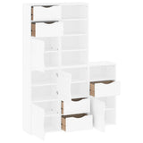 Side Cabinets 5 pcs "ODDA" White 40x24x79 cm Solid Wood Pine 3365363