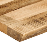 Table Top Live Edge 110x40x3.8 cm Solid Wood Rough Mango 370685